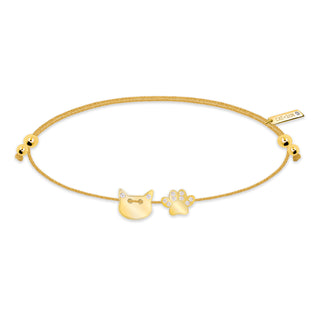 Cat x Paw Topaz Bracelet - Gold