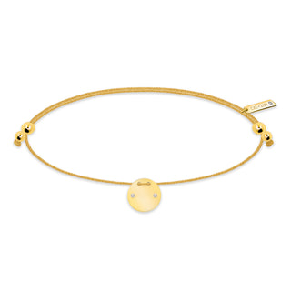 Circle Topaz Bracelet - Gold