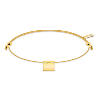 Rectangle Topaz Bracelet - Gold